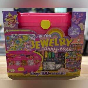 Just My Style Pink Jewelry Create & Carry Case